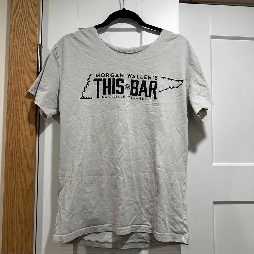 Morgan Wallen’s This Bar White Graphic Tee